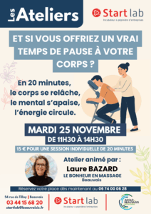 Les Ateliers Start lab : Atelier bien-être 3 Atelier du 1811